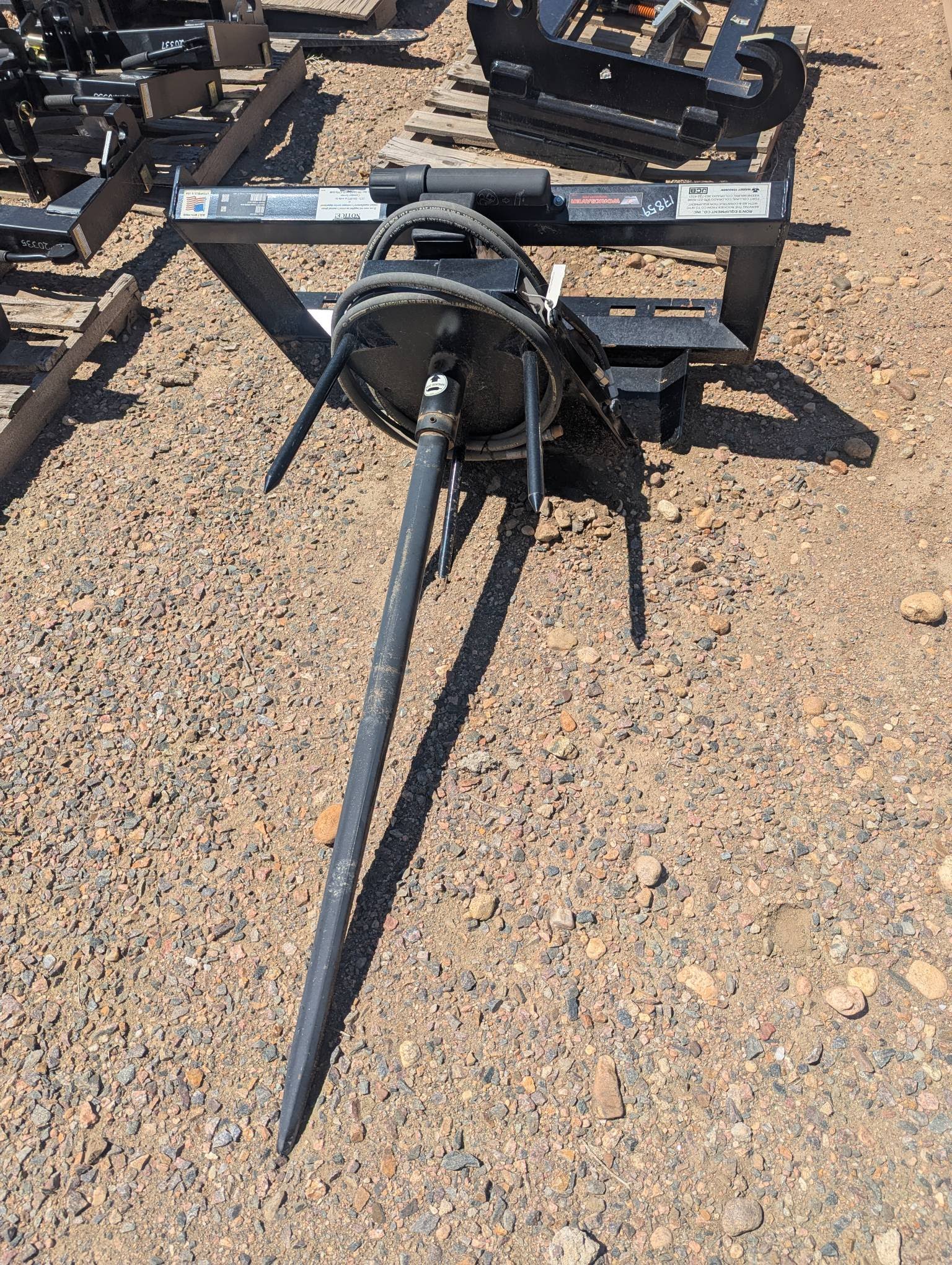 2025 Worksaver Skid Steer - Hydraulic Bale Spin - Off, Skid Steer Quick Attach Attachments